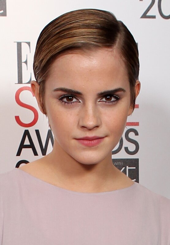 Woman with Short Hair — Pink, Neutral, Photograph, Event Backdrop