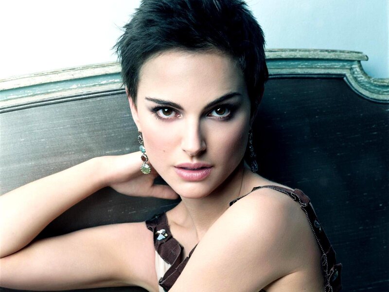 woman with short hair posing
