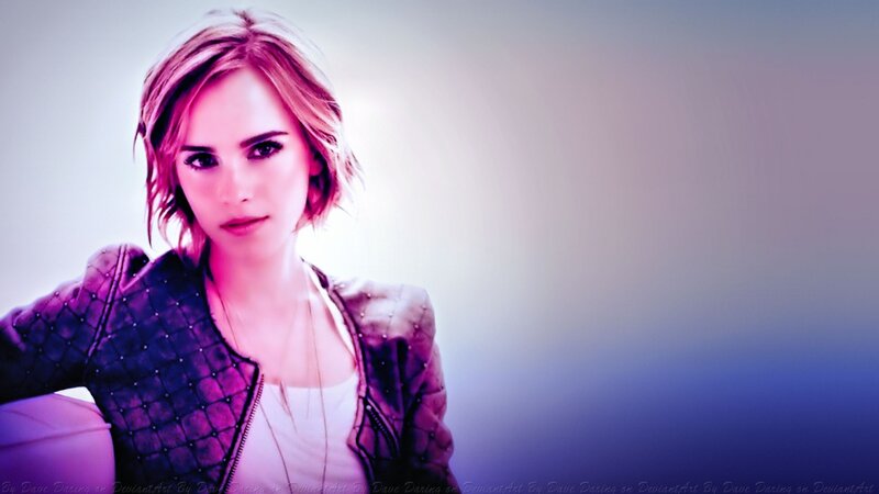Woman with Short Hair — Purple, Dramatic, Photograph, Jacket