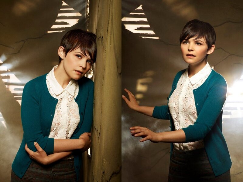 Woman with Short Hair — Teal, Dramatic