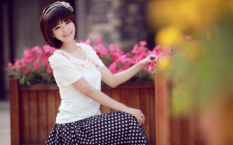 Woman with Short Hair — White, Calm, Afternoon