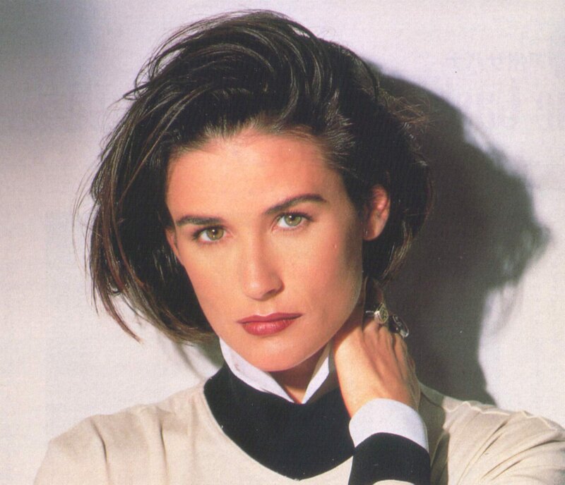 Woman with Short Hair — White, Serious, Photograph, Hand