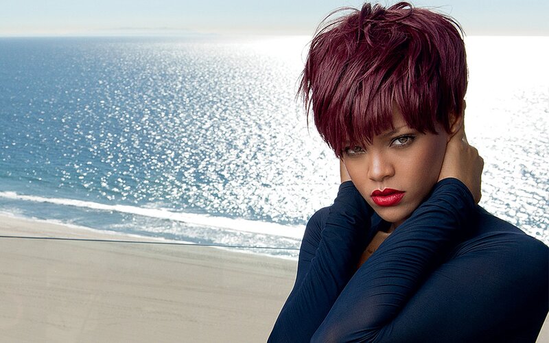 Woman with Short Red Hair — Dramatic, Afternoon