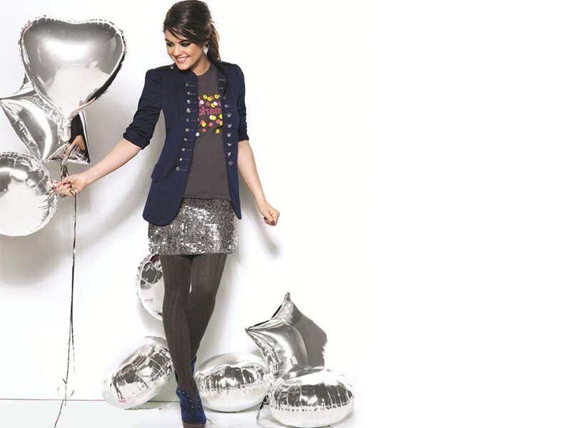 Woman with Silver Balloons — Festive