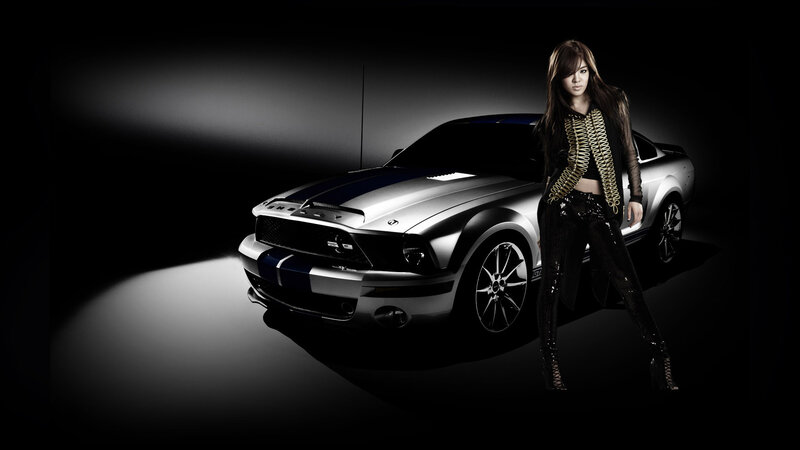 woman with silver car