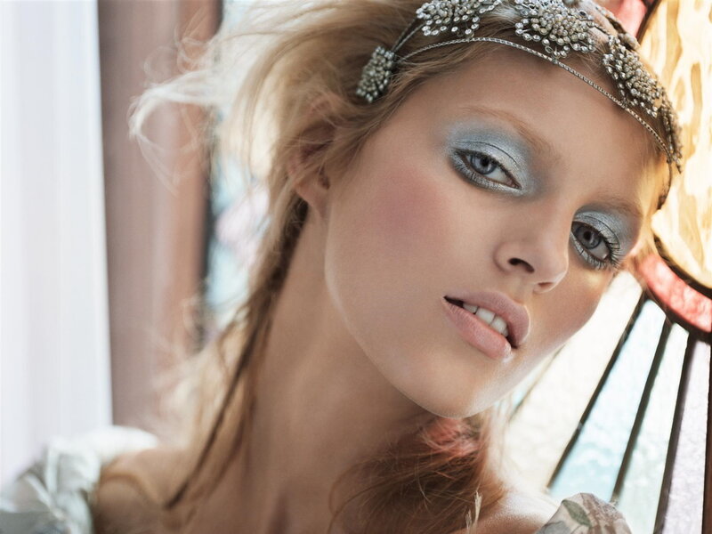 Woman with Silver Makeup — Dramatic