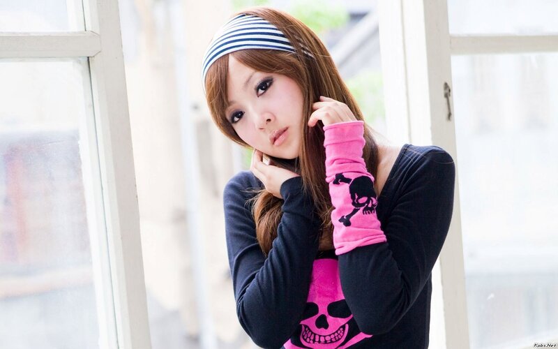 woman with skull design clothing