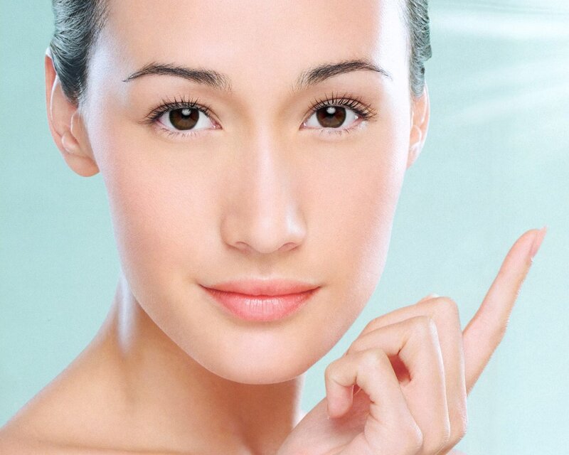 woman with smooth skin
