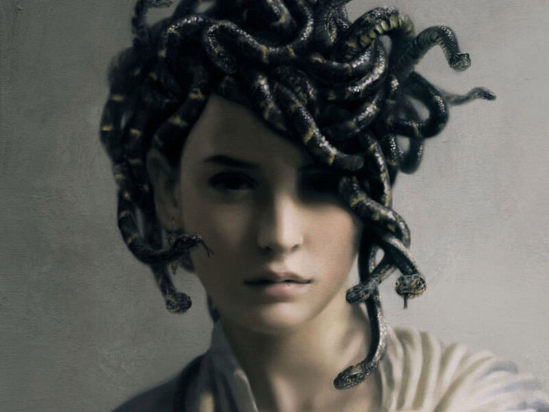 Woman with Snakes for Hair