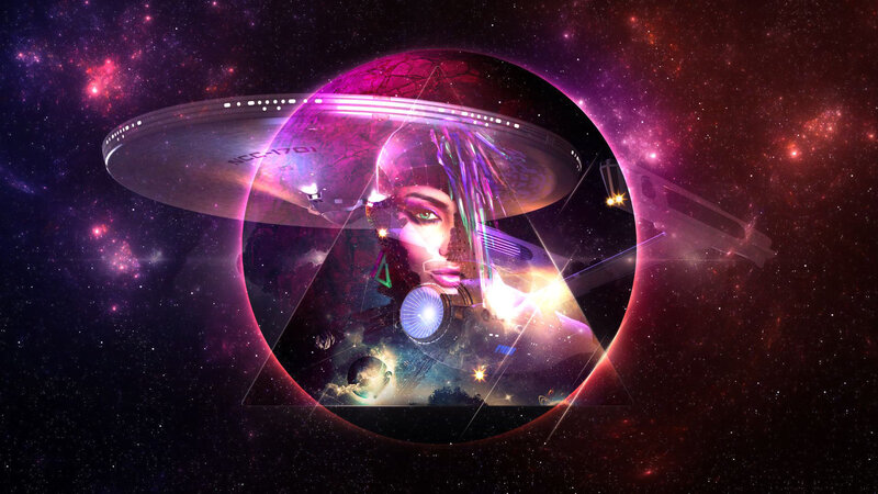 Woman with Spaceship