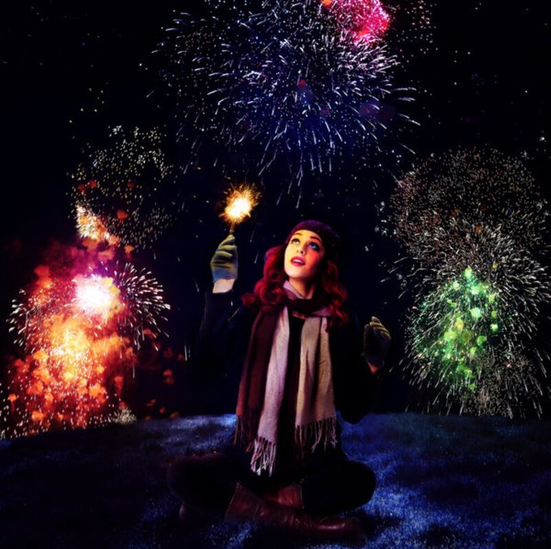 Woman with Sparkler