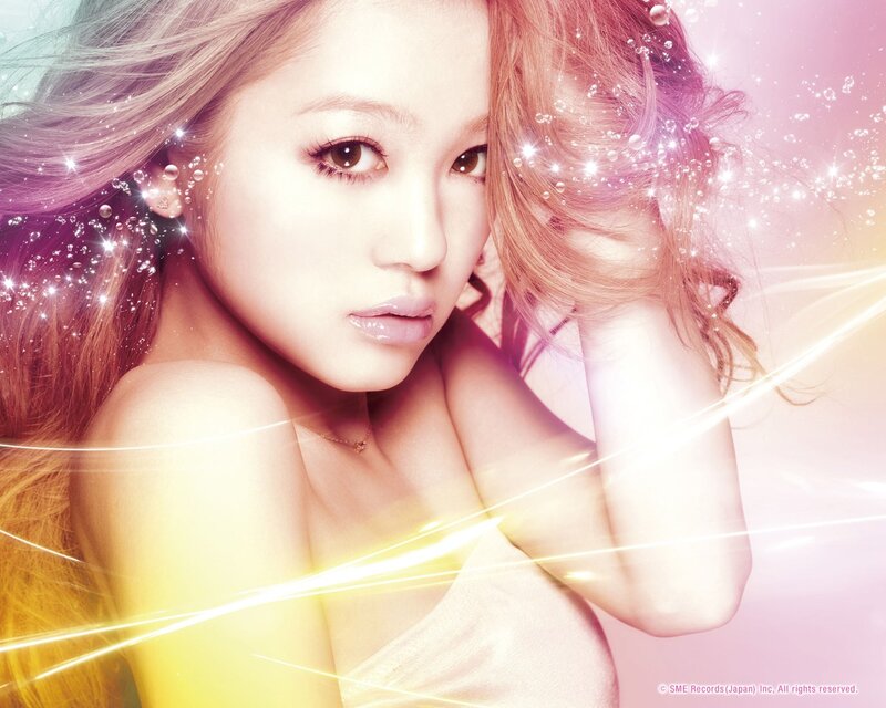 woman with sparkles and light effects