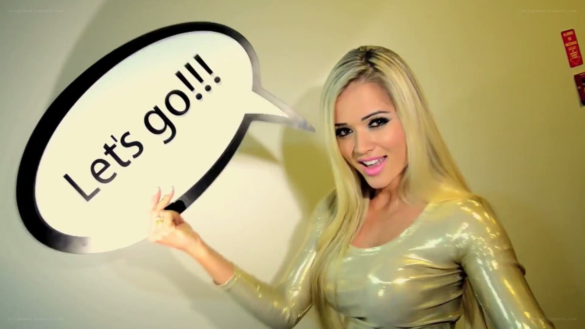 Woman with speech bubble