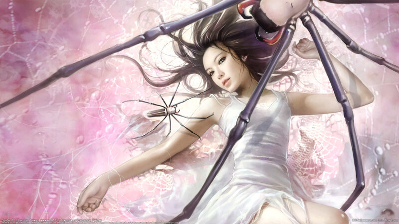 Woman with Spider Legs — Pink