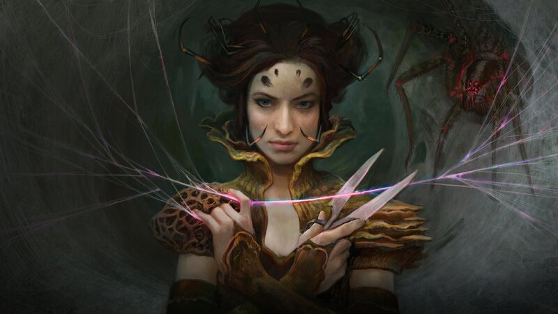 Woman with Spider-like Features