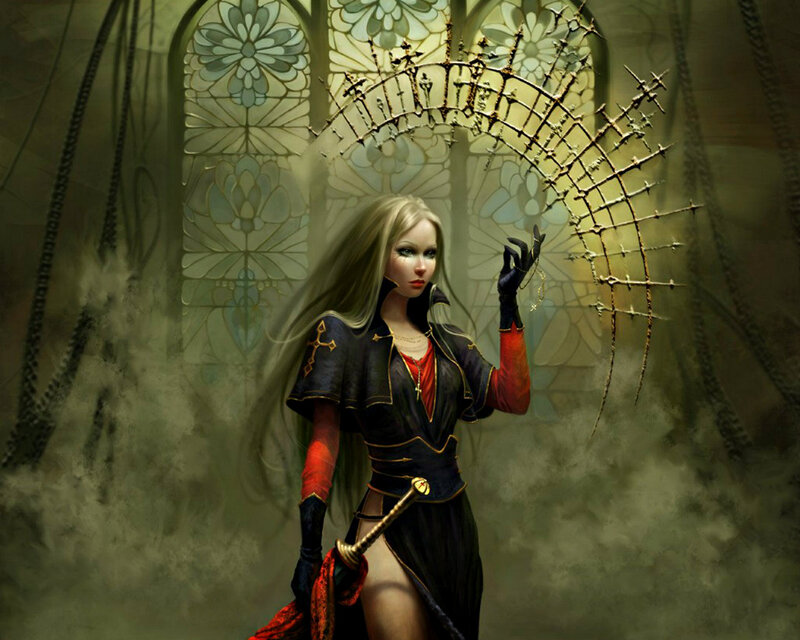 Woman with Spiked Crown — Black