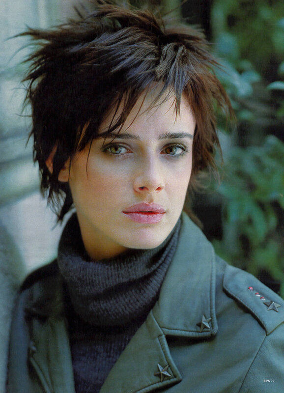 woman with spiky hair in jacket