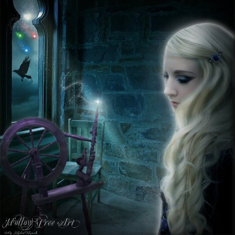 Woman with Spinning Wheel