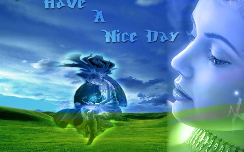 woman with spirit in field