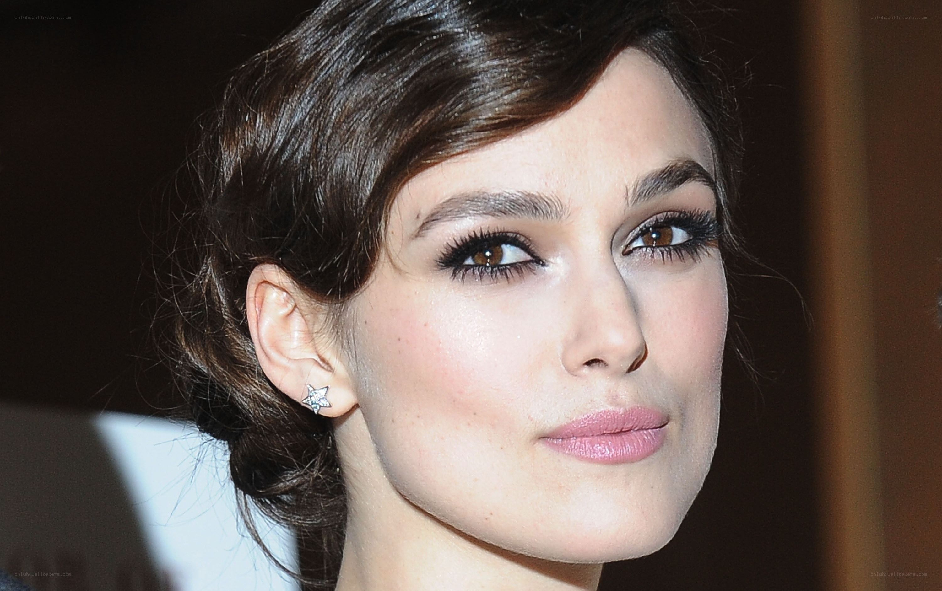 woman with star earring