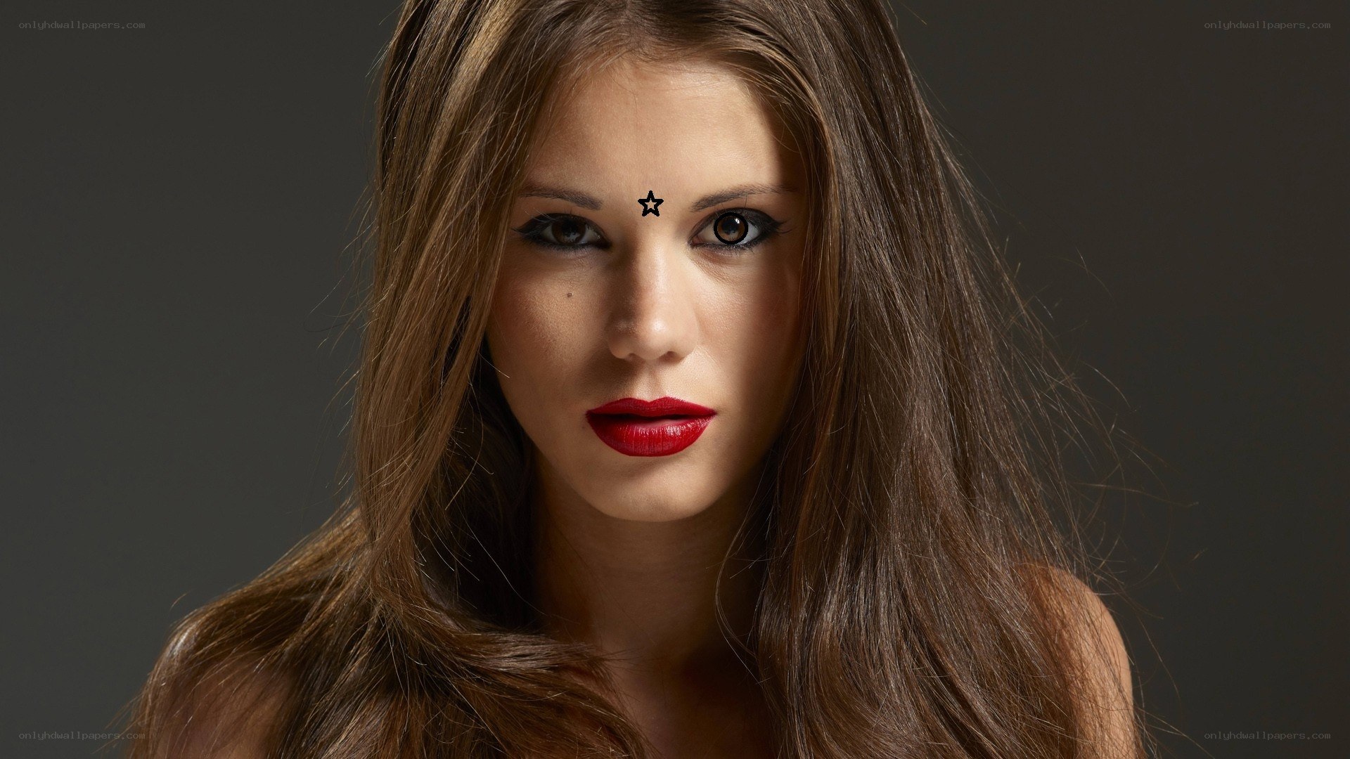 woman with star on forehead