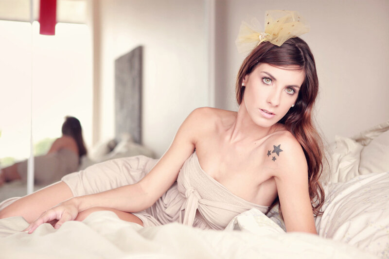 Woman with Star Tattoo — Beige