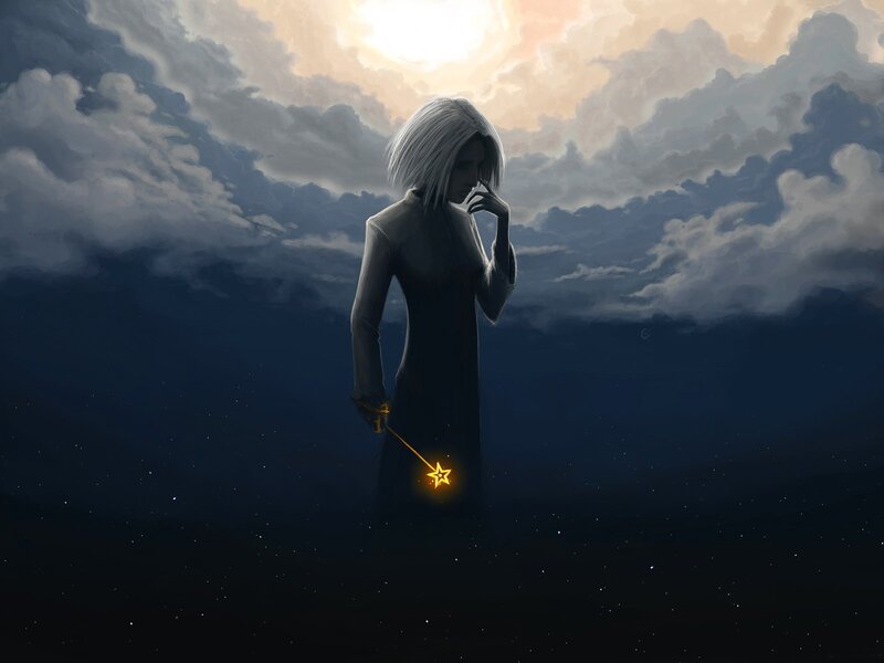 woman with star wand