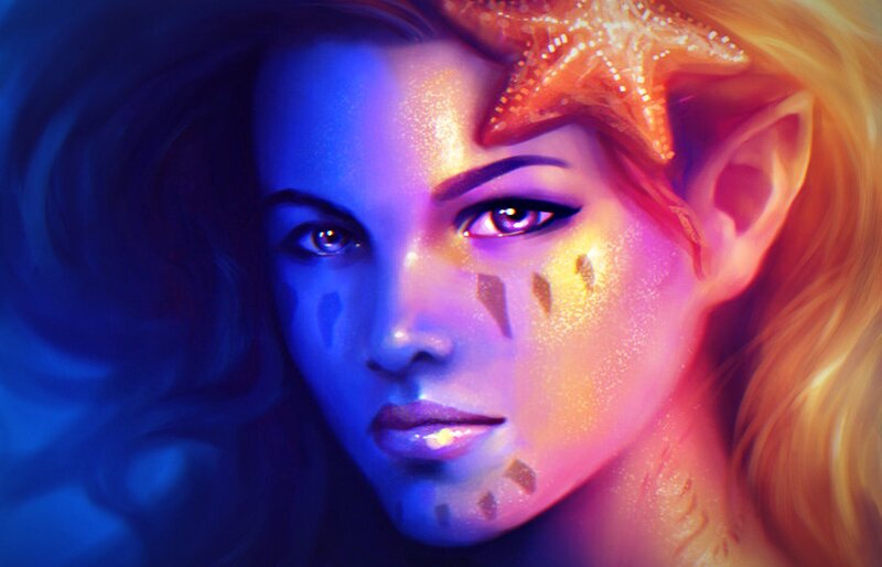 Woman with Starfish