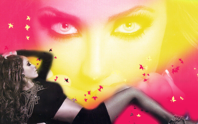 woman with starry eyes