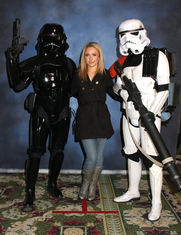 woman with stormtroopers