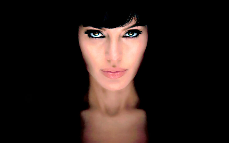 woman with striking eyes