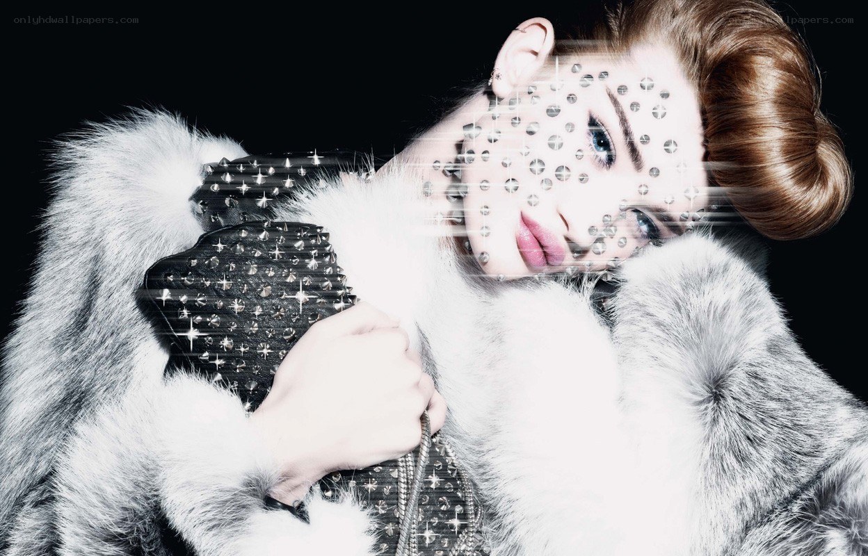 woman with studded face