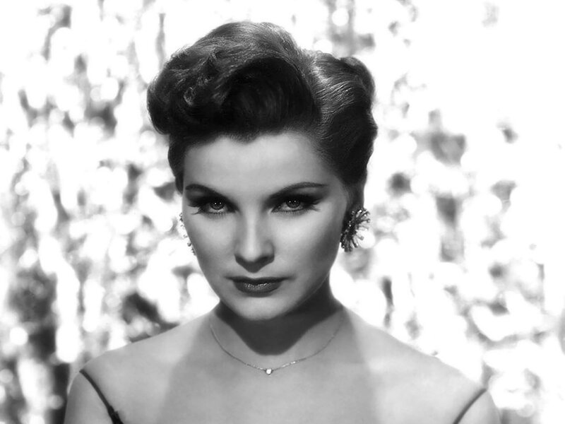 Woman with Styled Hair — Black, Dramatic, Photograph, Earrings