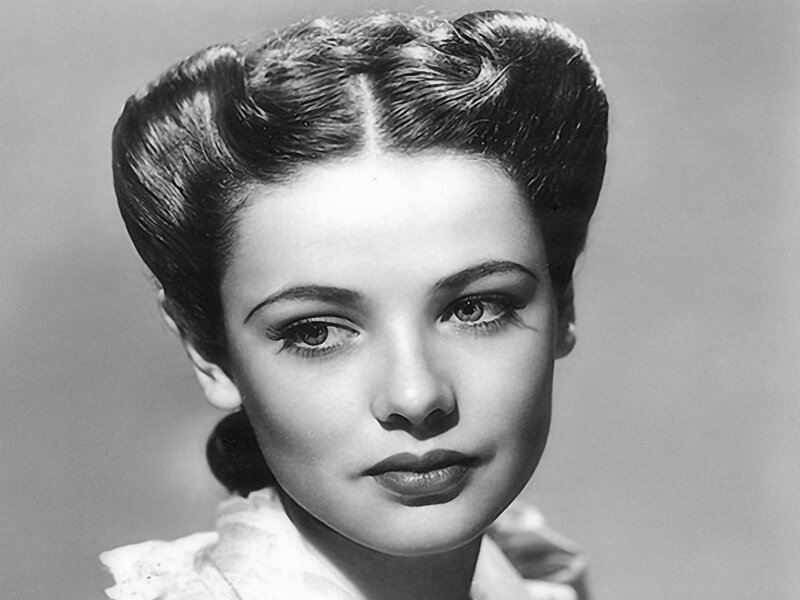 Woman with Styled Hair — Black, Serious