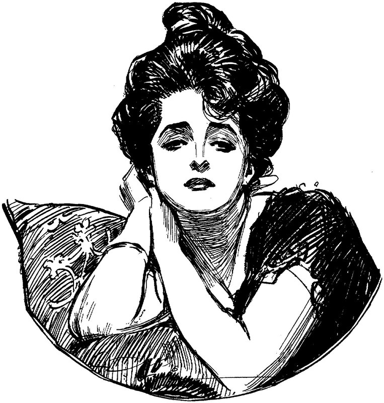 woman with styled hair portrait