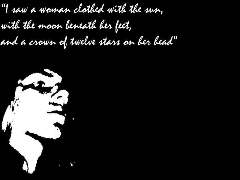 woman with sun and moon