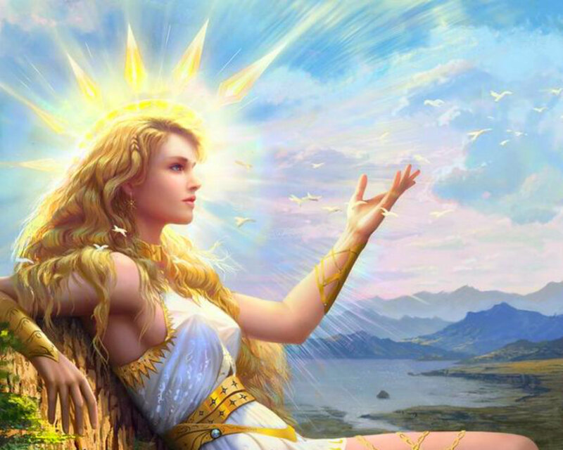 Woman with Sun Crown