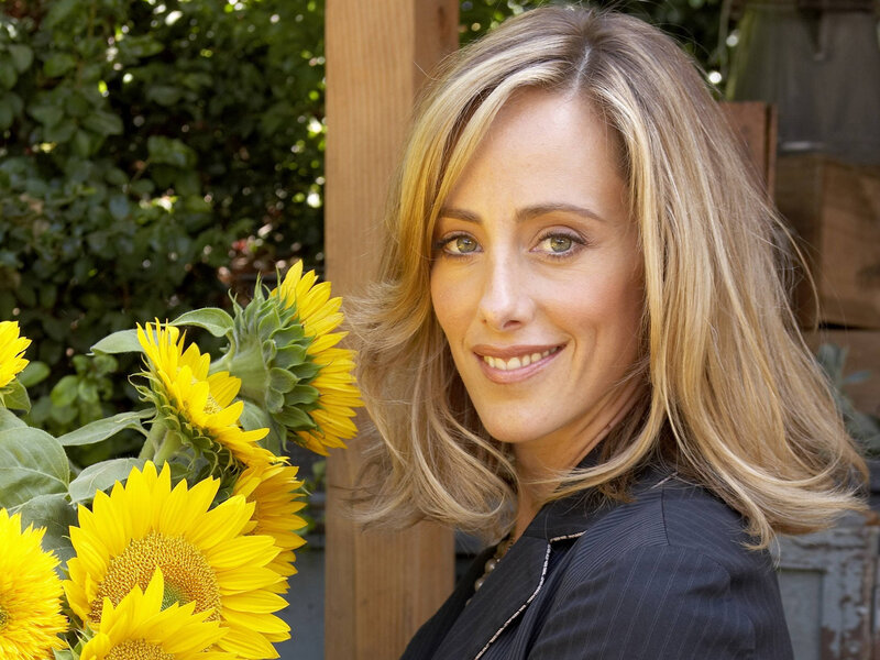 Woman with Sunflowers — Yellow