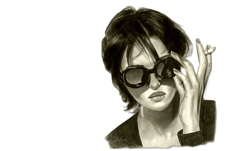 Woman with Sunglasses — Black, Cool