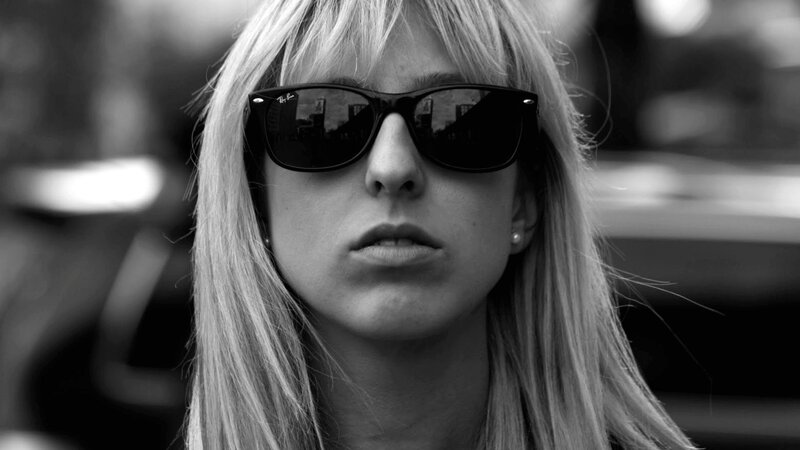 Woman with Sunglasses — Black, Serious