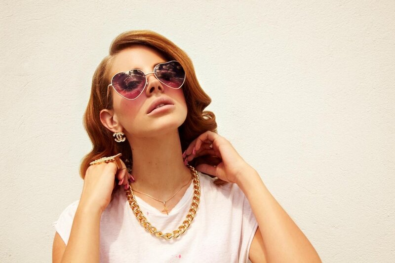 Woman with Sunglasses — White, Confident