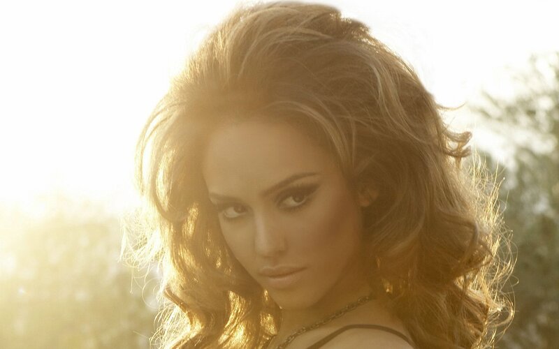 woman with sunlit hair