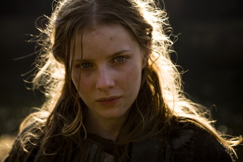 woman with sunlit hair