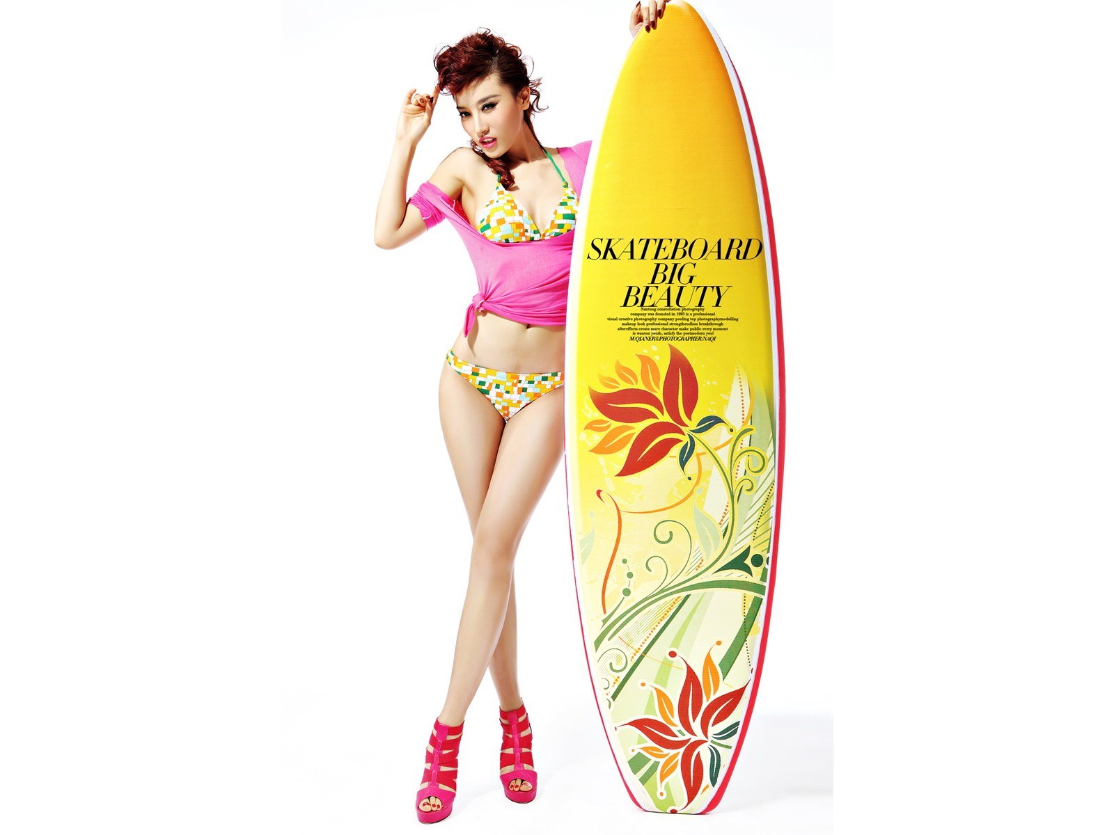 woman with surfboard