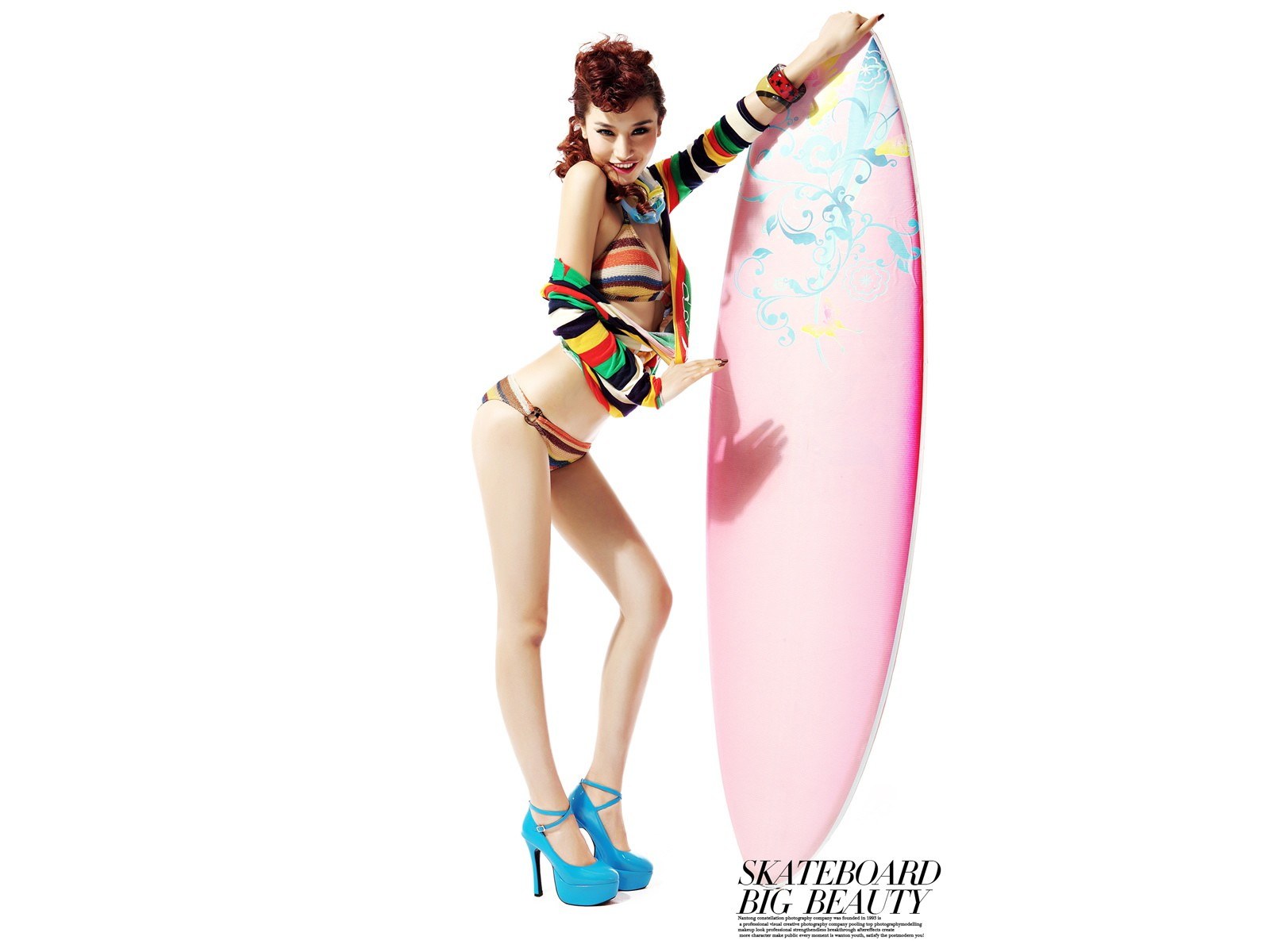 woman with surfboard