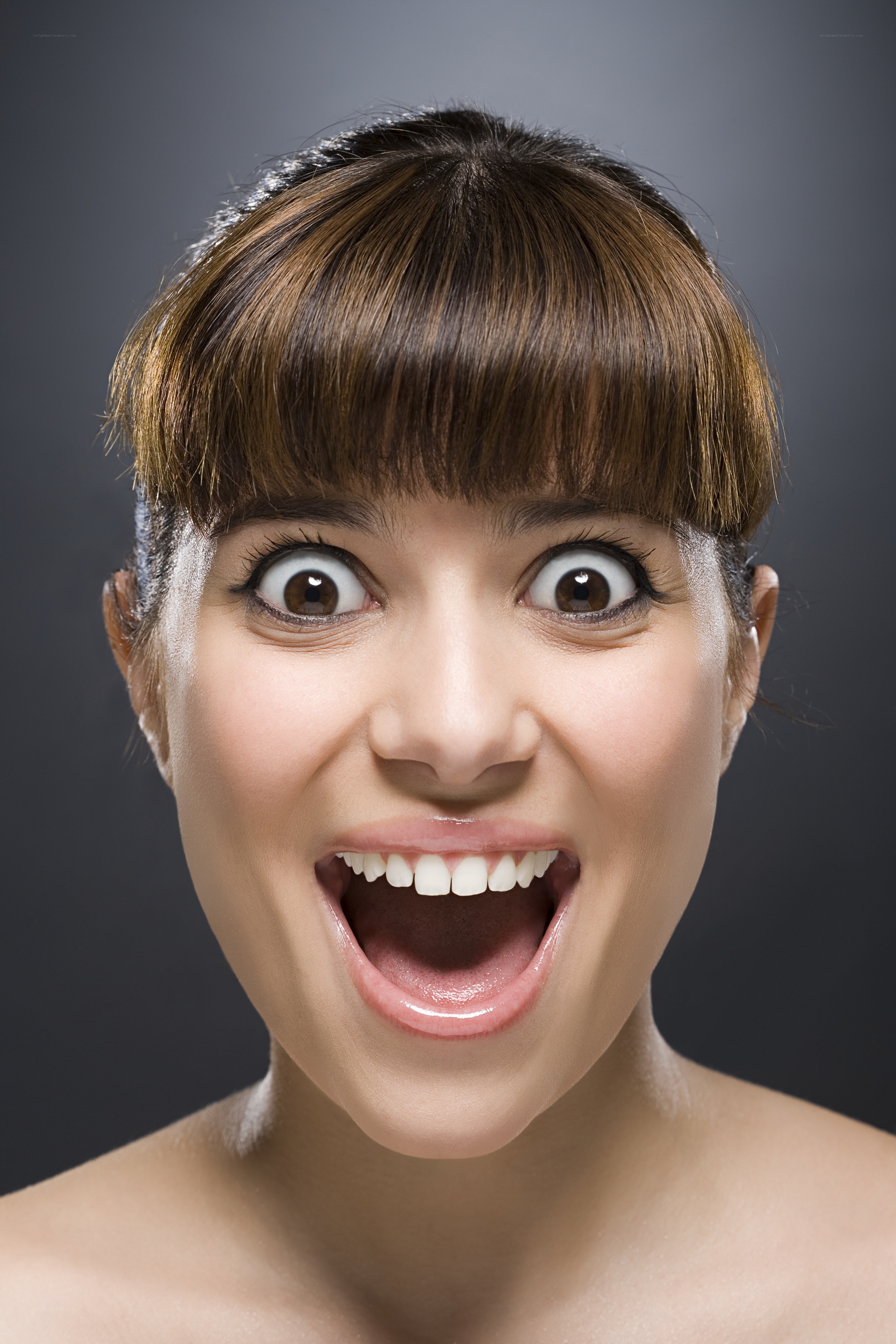 woman with surprised expression