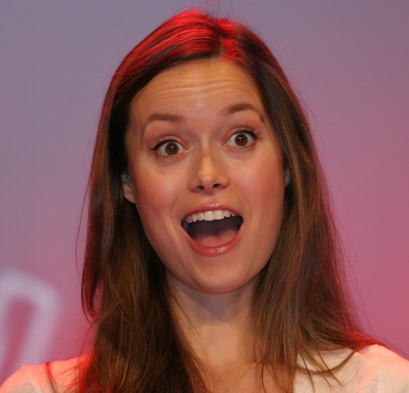 woman with surprised expression