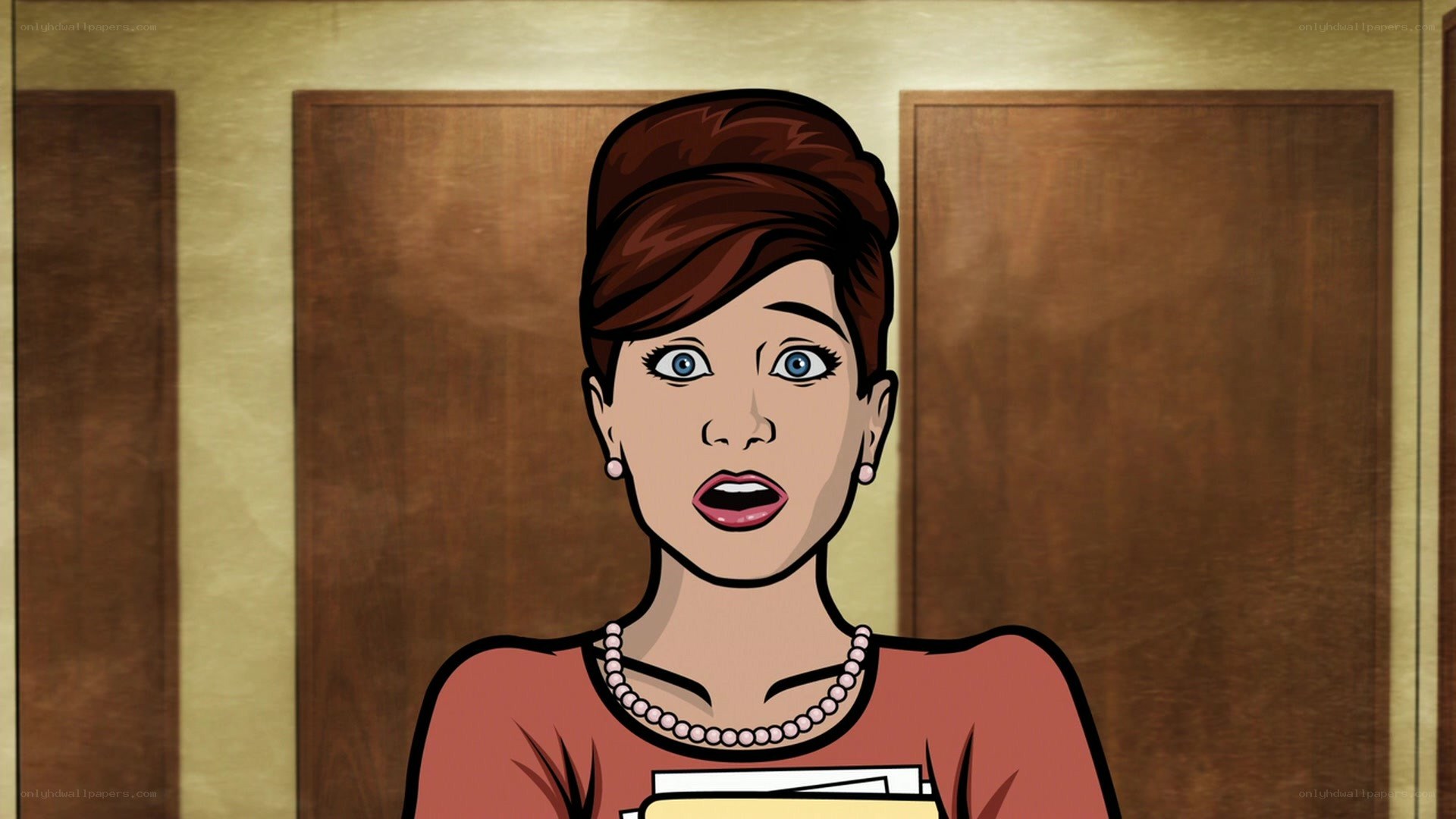 woman with surprised expression