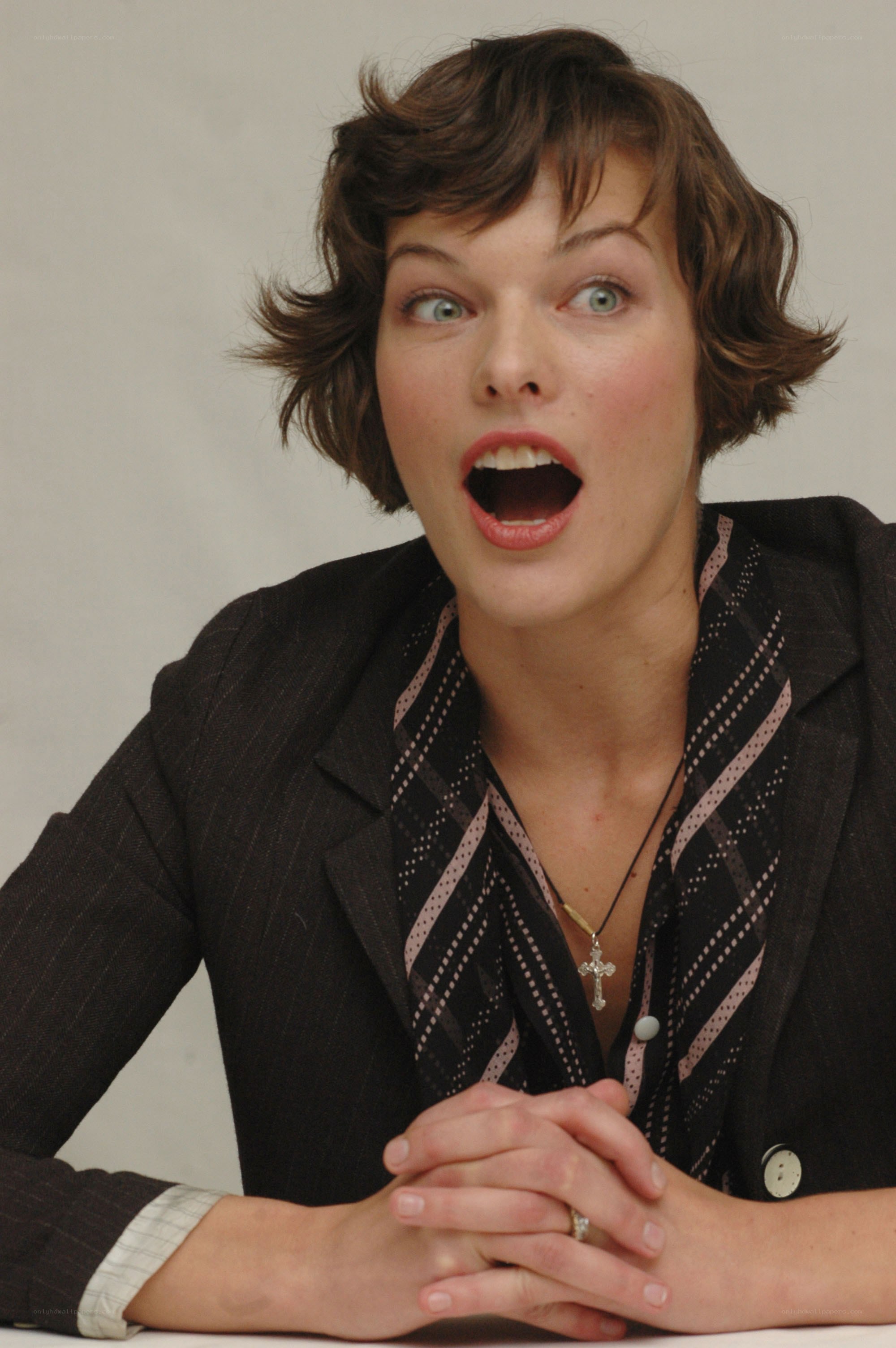 woman with surprised expression