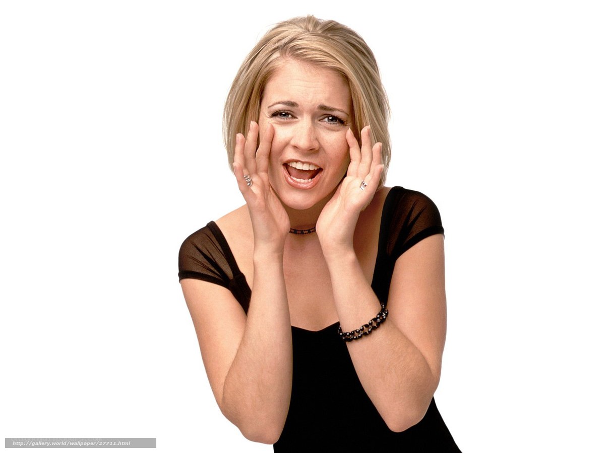Woman with surprised expression